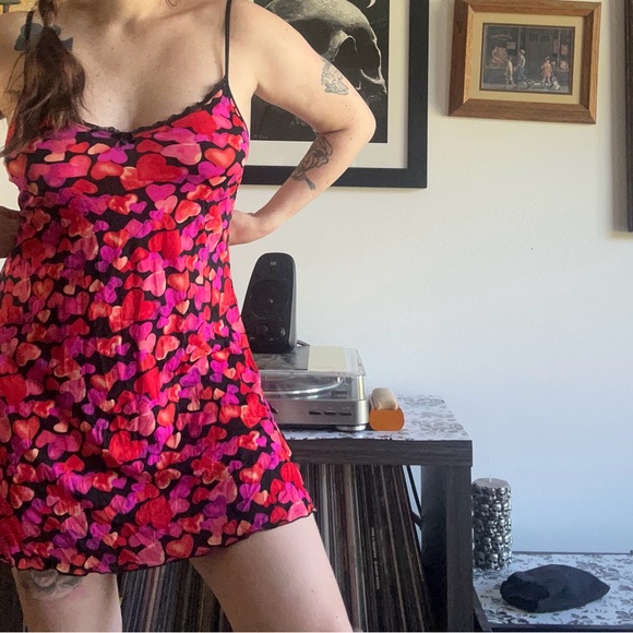 Secret Treasures Vibrant Heart Slip Dress - Picture 1 of 5